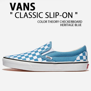 VANS oY Xj[J[ CLASSIC SLIP-ON COLOR THEORY CHECKERBOARD HERITAGE BLUE VN000D6BE2W NVbN Xb| J[ZI[ `FbJ[{[h we[Wu[ V[Y Y fB[X jp 