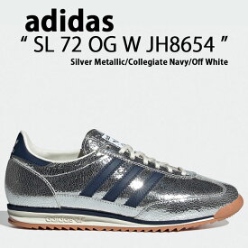 adidas originals アディダス スニーカー SL 72 OG W JH8654 シューズ Silver Metallic / Collegiate Navy / Off White ナイロンアッパー シルバーメタリック カリージェトネイビー オフホワイト テラス系 T-トゥ メンズ レディース【中古】未使用品