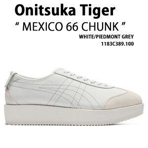 Onitsuka Tiger IjcJ^CK[ fB[X  Xj[J[ MEXICO 66 CHUNK WHITE GREY 1183C389.100 V[Y LVR66 `N zCg O[