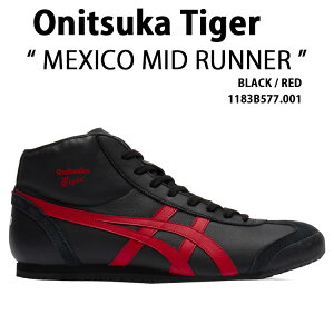 Onitsuka Tiger IjcJ^CK[ Y Xj[J[ MEXICO MID RUNNER BLACK RED 1183B577.001 V[Y LVR ~bhi[ ubN bh ~bhJbg