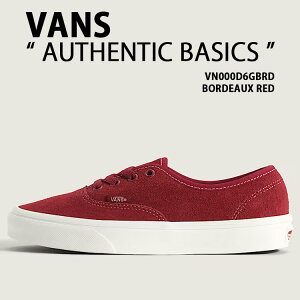 VANS バンズ スニーカー AUTHENTIC BASICS VN000D6GBRD RED シューズ オーセンティック ベーシック レッド スエード メンズ レディース