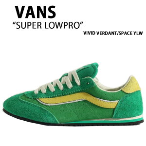 VANS バンズ スニーカー SUPER LOWPRO VIVID VERDANT SPACE YIW VN000E89GH5 スーパー ロ-プロ ビビッドヴァーダント スペースイエロー 男性用 女性用