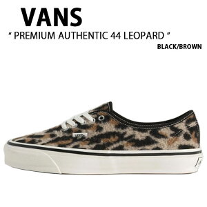 VANS oY Xj[J[ PREMIUM AUTHENTIC 44 LEOPARD BLACK BROWN VN000EBNYS8 v~A I[ZeBbN44 p[h ubN uE jp p