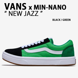 VANS �o���Y �X�j�[�J�[ MIN-NANO NEW JAZZ V2000.MN �V���[�Y �~���i�m �j���[�W���Y BLACK GREEN �u���b�N �O���[�� �����Y ���f�B�[�X