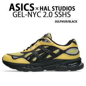 asics �A�V�b�N�X �n���X�^�W�I �R���{ �X�j�[�J�[ GEL-NYC 2.0 SSHS HAL STUDIOS 1203A896-750 SULPUR BLACK �V���[�Y �Q�� �����j���O�V���[�Y ���b�V�� ���g���f�U�C�� �T���t�@�[�u���b�N �����Y ���f�B�[
