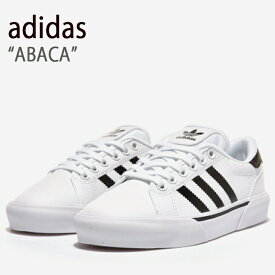 adidas アディダス スニーカー ABACA アバカ ホワイト ブラック GZ9854 メンズ レディース 男女共用 男性用 女性用【中古】未使用品