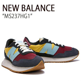 New Balance ニューバランス スニーカー 237 ネイビー イエロー NAVY YELLOW MS237HG1 メンズ レディース 男女共用 男性用 女性用【中古】未使用品