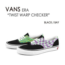 VANS ヴァンズ スニーカー バンズ ERA TWIST WARP CHECKER BLACK BAY エラ ブラック ヴァンズ バンズ VN0A4UUG1VO【中古】未使用品