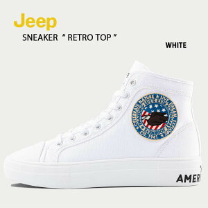 Jeep W[v Xj[J[ RETRO TOP SNEAKER UNITED STATE HI-CUT nCJbg ggbv I[hX^C V[Y  AJ Y fB[X jp jp p GL0GHU201WH