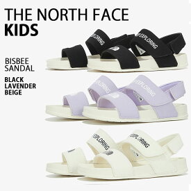 THE NORTH FACE ノースフェイス キッズ 子供用 サンダル BISBEE SANDAL ビズビー サンダル スポーツサンダル スポサン ヒールストラップ ビッグロゴ ブラック パープル ベージュ 男の子 女の子 NS96M07A/B/C【中古】未使用品