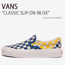 VANS バンズ スニーカー CLASSIC SLIP-ON 98 DX OG BLUE OG YELLOW OG C クラシックスリッポン98デラックス ブルー イエロー ヴァンズ シューズ メンズ レディース 男女兼用 男性用 女性用 VN0A3JEX45U【中古】未使用品