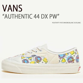 VANS バンズ スニーカー AUTHENTIC 44 DX PW POSITIVITY PATCHWORK BLANC DE BLANC オーセンティック 44 デラックス PW ポジティビティーパッチワーク ブランドブラン ヴァンズ シューズ メンズ レディース VN0A54F98FK【中古】未使用品