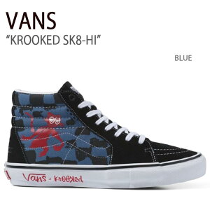 VANS oY Xj[J[ KROOKED SK8-HI BLUE NLbhXP[gnC u[ @Y V[Y Y fB[X jp jp p VN0A5FCCAPG1