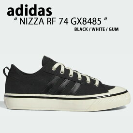 adidas アディダス スニーカー NIZZA RF 74 ニッツァ BLACK WHITE GUM GX8485 ブラック ホワイト ガム 70年代 シューズ クラシック メンズ レディース 男性用 女性用 男女共用【中古】未使用品