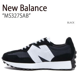 New Balance ニューバランス スニーカー 327 BLACK ブラック MS327SAB メンズ レディース 男女兼用 男性用 女性用【中古】未使用品