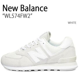 New Balance ニューバランス スニーカー 574 WHITE ホワイト WL574FW2 レディース 女性用【中古】未使用品