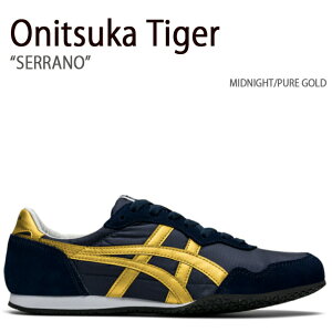Onitsuka Tiger IjcJ^CK[ Xj[J[ SERRANO MIDNIGHT PURE GOLD Z[m ~bhiCg sAS[h fB[X p 1183B400.400