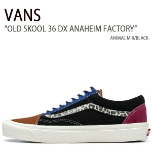 VANS oY Xj[J[ OLD SKOOL 36 DX ANAHEIM FACTORY ANIMAL MIX BLACK I[hXN[ 36DX AinC t@Ng[ Aj}~bNX ubN Y fB[X V[Y VN0A54F396M