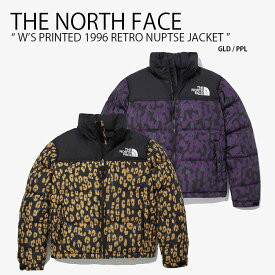 THE NORTH FACE ノースフェイス ダウン ジャケット W'S PRINTED 1996 RETRO NUPTSE JACKET レトロ ヌプシ ダウンジャケット ヌプシダウン レオパード ヒョウ柄 レディース NJ1DM90B/A【中古】未使用品