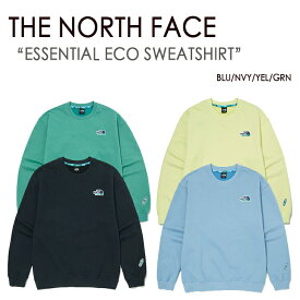 THE NORTH FACE ノースフェイス ESSENTIAL ECO SWEATSHIRT エコ エッセンシャル ホワイトレーベル スウェット トレーナー WHITE LABEL イエロー ブルー ネイビー グリーン メンズ レディース NM5MM04A B C【中古】未使用