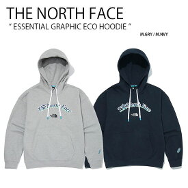 THE NORTH FACE ノースフェイス パーカー ESSENTIAL GRAPHIC ECO HOODIE エッセンシャルグラフィック エコ フーディー フード グレー ネイビー スウェット メンズ レディース 男女共用 NM5PM03A NM5PM03B【中古】未使用品