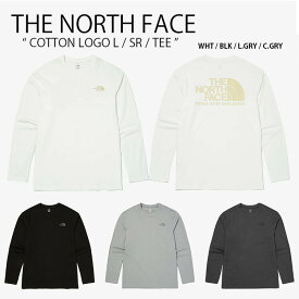 THE NORTH FACE ノースフェイス ロンT カットソー COTTON LOGO L/SR/TEE ビッグロゴ Tシャツ 長袖 ロングスリーブ ブラック ホワイト グレー メンズ レディース NT7TN02A NT7TN02B NT7TN02C NT7TN02D【中古】未使用品