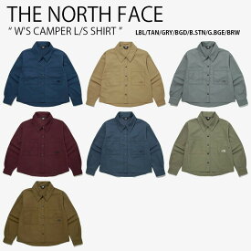 THE NORTH FACE ノースフェイス ライトアウター W'S CAMPER L/S SHIRT キャンパー ロング スリーブ クロップ丈 ショート丈 厚手 厚手シャツ ルーズフィット ワイドフィット NH8LM80A/B/C/D/F/G/H レディース 女性用【中古】未使用品