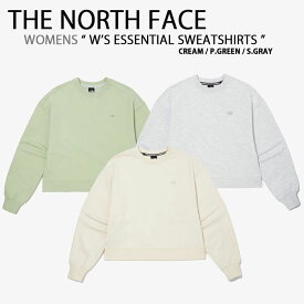 THE NORTH FACE ノースフェイス スウェット クロップドトップス W'S ESSENTIAL SWEATSHIRTS エッセンシャル トレーナー クルーネック ラウンドネック クロップ丈 丈短め レディース 女性用 NM5MN30A/B/C【中古】未使用品