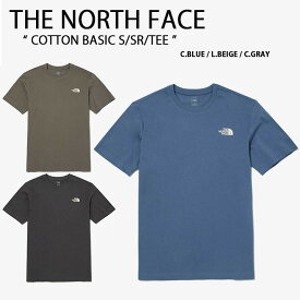 THE NORTH FACE ノースフェイス Tシャツ カットソー COTTON BASIC S/SR/TEE コットン ベーシック ボックスロゴ タグ 半袖 ショートスリーブ ロゴ ティーシャツ ブラック グレー ホワイト NT7UN04C/H/I【中古】未使用品