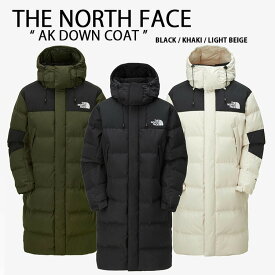 THE NORTH FACE ノースフェイス ダウンコート AK DOWN COAT ダウンジャケット ロングダウン ベンチコート DRYVENT BLACK KHAKI LIGHT BEIGE WHITE 新作 ロゴ ストリート メンズ レディース NC1DN52K/J/L 【中古】未使用品