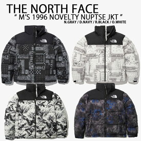 THE NORTH FACE ノースフェイス ダウンジャケット M'S 1996 NOVELTY NUPTSE DOWN JACKET ノベルティ ヌプシ ダウン ジャケット ロゴ ストリート グレー ネイビー ブラック ホワイト NJ1DN76【中古】未使用品