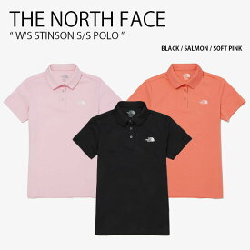 THE NORTH FACE ノースフェイス レディース ポロシャツ W'S STINSON S/S POLO スティンソン ショートスリーブ ポロ 半袖 ロゴ カジュアル ブラック ピンク WHITELABEL 女性用 NT7PN30J/K/L【中古】未使用品