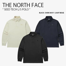 THE NORTH FACE ノースフェイス ポロシャツ SEED TECH L/S POLO シード テック ロングスリーブ 長袖 ロゴ カジュアル オフィス アウトドア ブラック ネイビー ベージュ メンズ レディース NT7QN70A/B/C【中古】未使用品