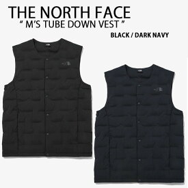 THE NORTH FACE ノースフェイス ダウンベスト M'S TUBE DOWN VEST ダウン ベスト チューブダウン BLACK NAVY ブラック ネイビー メンズ レディース NV1DN72A NV1DN72B【中古】未使用品