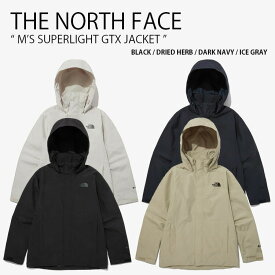 THE NORTH FACE ノースフェイス マウンテンジャケット M’S SUPERLIGHT GTX JACKET スーパーライト ゴアテックス ジャケット フーディ パーカー 防水 ロゴ ブラック ベージュ ネイビー グレー メンズ レディース 男性用 女性用 男女共用 NJ2GP08A/B/C/D【中古】未使用品