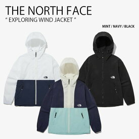 THE NORTH FACE ノースフェイス マウンテンパーカー EXPLORING WIND JACKET エクスプローリング ウィンド ジャケット マウンテンジャケット フーディ パーカー ロゴ ミント ネイビー ブラック メンズ レディース 男性用 女性用 男女共用 NJ3BP10A/B/C【中古】未使用品