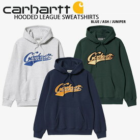 CARHARTT カーハート パーカー HOODED LEAGUE SWEATSHIRT フーディー スウェットパーカー GRAY NAVY GREEN カレッジロゴ カレッジパーカー メンズ レディース CA22FWSWHO【中古】未使用品