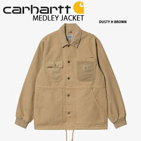 CARHARTT カーハート カバーオール MEDLEY JACKET メドレージャケット ジャケット COVERALL BEIGE BROWN ベージュ ブラウン メンズ レディース CA22SSJALS09350001【中古】未使用品