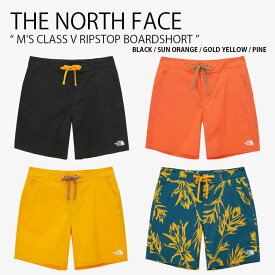 THE NORTH FACE ノースフェイス 水着 M'S CLASS V RIPSTOP BOARDSHORT クラス リップストップ バード ショーツ ラッシュガード ショートパンツ パンツ 半ズボン ロゴ ブラック オレンジ イエロー グリーン メンズ レディース 男性用 女性用 NS6NP28A/B/C/D【中古】未使用品