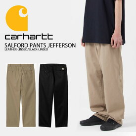 CARHARTT カーハート チノパン SALFORD PANT JEFFERSON チノ パンツ ワークパンツ BLACK BEIGE チノーズ ブラック ベージュ メンズ レディース ダブリューアイピー CA22FWPACH【中古】未使用品