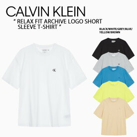 Calvin Klein カルバンクライン Tシャツ RELAX FIT ARCHIVE LOGO SHORT SLEEVE T-SHIRT CK リラックスフィットアクティブロゴショートスリーブTシャツ 40HM229【中古】未使用品