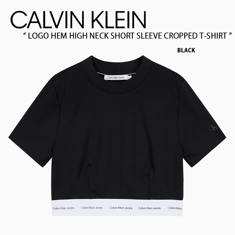 楽天市場】Calvin Klein カルバンクライン Tシャツ LOGO HEM HIGH NECK