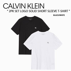 Calvin Klein カルバンクライン Tシャツ 2PK SET LOGO SOLID SHORT SLEEVE T-SHIRT CK 2PKセットロゴソリッドショートスリーブTシャツ レディース J400169 BEH【中古】未使用品