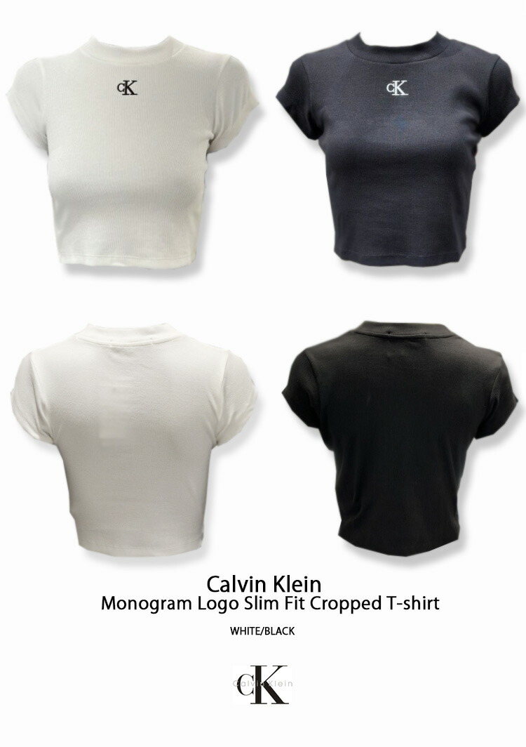 楽天市場】Calvin Klein カルバンクライン Tシャツ MONOGRAM LOGO SLIM 