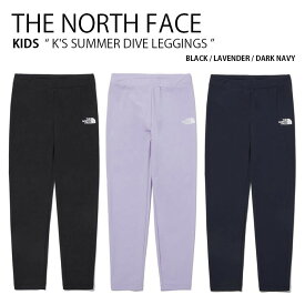 THE NORTH FACE ノースフェイス キッズ ラッシュガード K'S SUMMER DIVE LEGGINGS サマー ダイブ レギンス パンツ ズボン 長ズボン ロングパンツ 水着 スイムウェア ロゴ ブラック パープル ネイビー 男の子 女の子 子供用 NF6KP02S/T/U【中古】未使用品