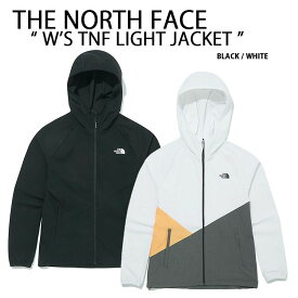 THE NORTH FACE ノースフェイス レディース ライトジャケット W'S TNF LIGHT JKT ウーブンジャケット トレーニング ジャケット 冷感素材 WHITE BLACK フーディ スポーツウェア ロゴ カジュアル ホワイト ブラック NJ3LM40A/B【中古】未使用品