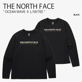 THE NORTH FACE ノースフェイス ラッシュガード OCEAN WAVE L/SR/TEE オーシャン ウェーブ クルーネック ロングスリーブ ラウンドネック ティーシャツ ロンT 長袖 水着 スイムウェア ロゴ ブラック メンズ レディース 男性用 女性用 NT7TP06A【中古】未使用品