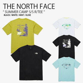 THE NORTH FACE ノースフェイス Tシャツ SUMMER CAMP S/S R/TEE サマー キャンプ ショートスリーブ ラウンドネック ティーシャツ 半袖 カットソー ロゴ ブラック ホワイト ミント オリーブ メンズ レディース 男性用 女性用 男女共用 NT7UP07A/B/C/D【中古】未使用品