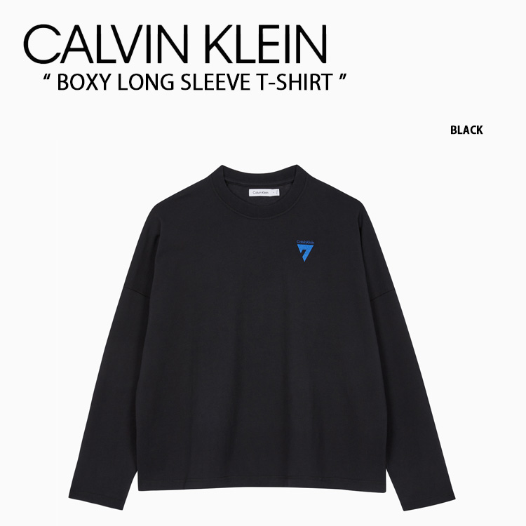 楽天市場】Calvin Klein カルバンクライン Tシャツ BOXY LONG SLEEVE T