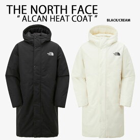 THE NORTH FACE ノースフェイス ダウンスタイル コート ALCAN HEAT COAT ロングダウン BLACK CREAM コート ロングコート パディングコート ベンチコート ブラック クリーム メンズ レディース NC3NP51J/K【中古】未使用品